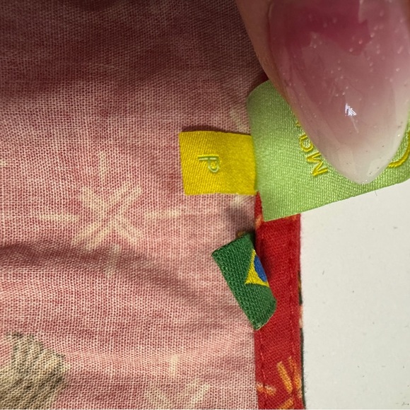 🍍 FARM Rio Red Tropical Print Ruffle Smocked Peplum Blouse (Size P / Small) - Picture 8 of 10